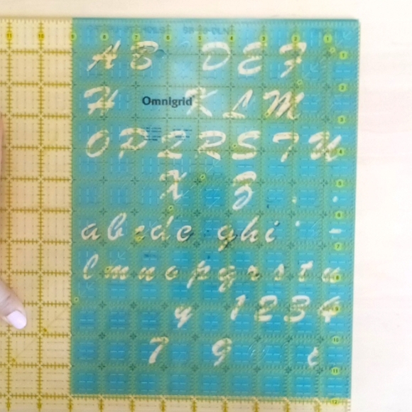 2/$15 Stencil 1" Letters & Numbers Brush Font - Picture 2 of 6